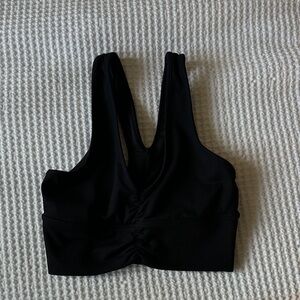 ALO Yoga Black Tank Crop Top
